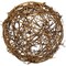 Natural Brown Layered Grapevine Twig Ball 6” Decorative Rustic Accent Sphere